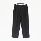 DOUBLE PLEATED CHINO TROUSERS #BLACK [23FW-WMP-PT01]