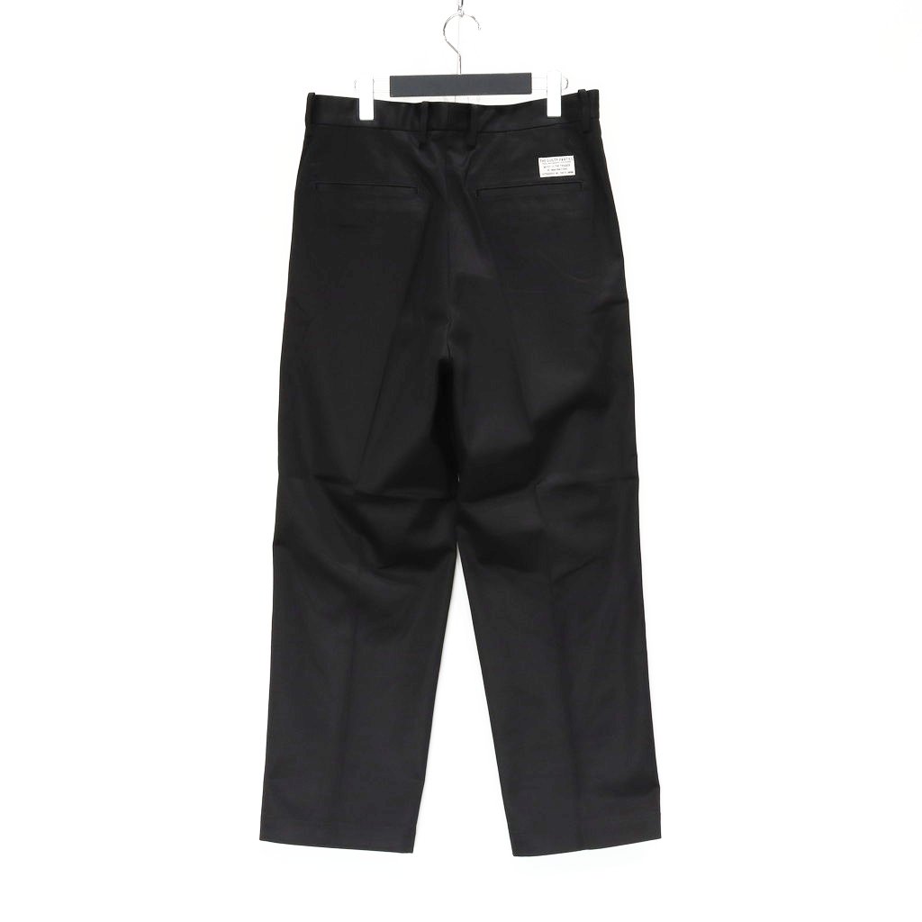 DOUBLE PLEATED CHINO TROUSERS #BLACK [23FW-WMP-PT01]