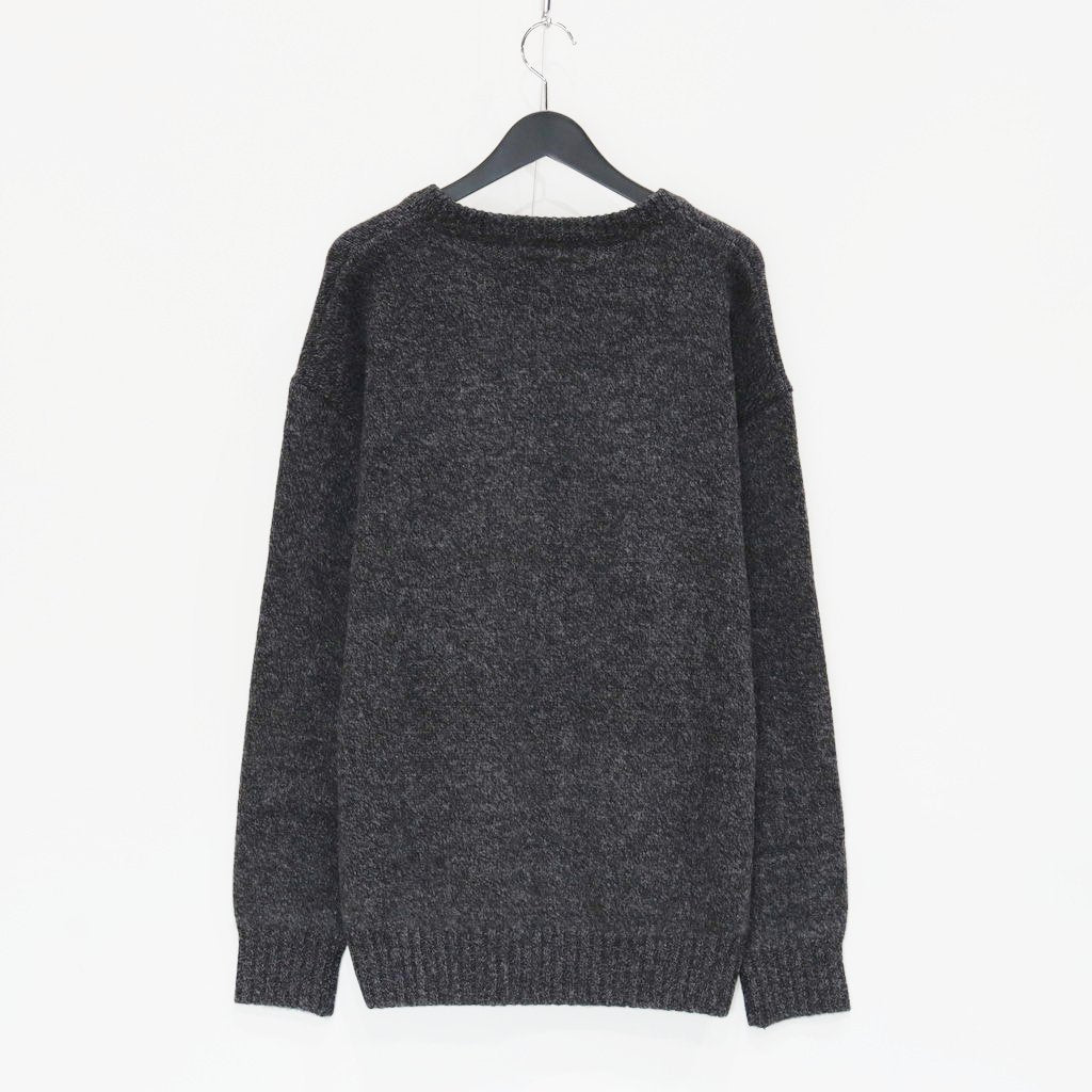 CLASSIC CREW NECK SWEATER -TYPE 1- #CHARCOAL [23FW-WMK-KN01]