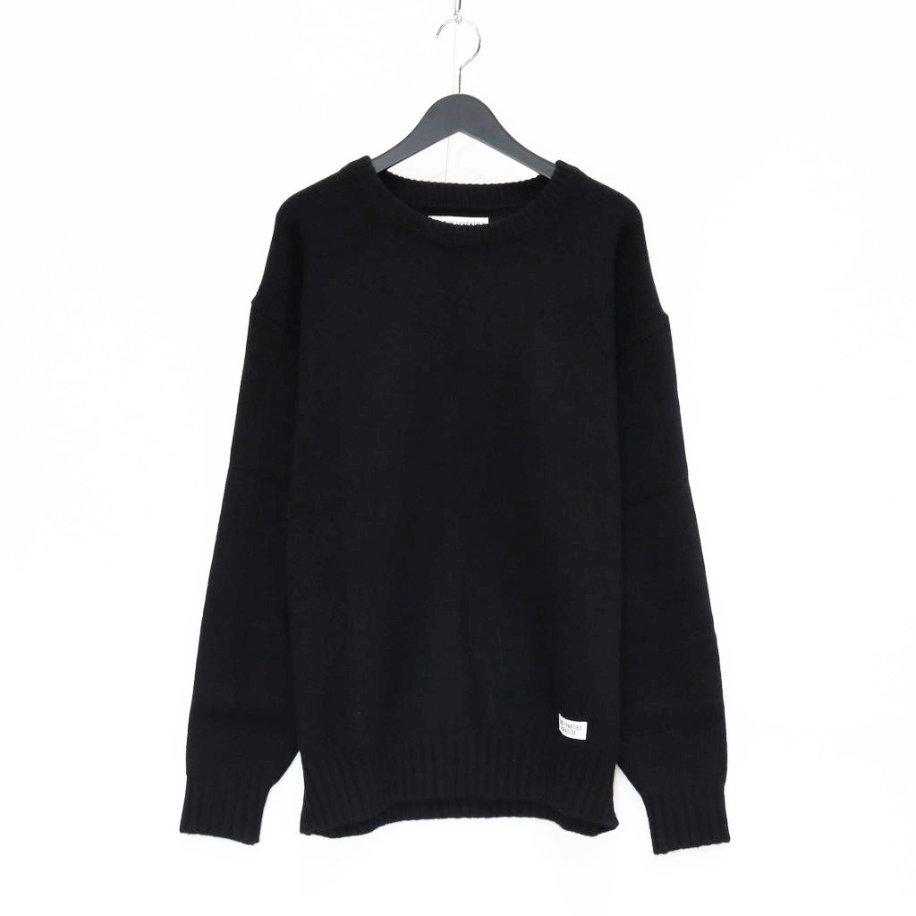 CLASSIC CREW NECK SWEATER -TYPE 1- #BLACK [23FW-WMK-KN01]