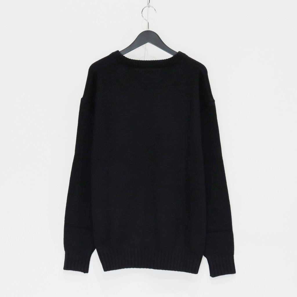 CLASSIC CREW NECK SWEATER -TYPE 1- #BLACK [23FW-WMK-KN01]