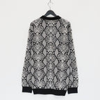 PYTHON KNIT POLO SHIRT #WHITE [23FW-WMK-KN21]