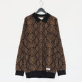 PYTHON KNIT POLO SHIRT #BROWN [23FW-WMK-KN21]