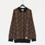PYTHON KNIT POLO SHIRT #BROWN [23FW-WMK-KN21]