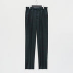 褶襉長褲 - 型號 2- #GREEN [23FWE-WMP-TR04]