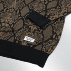 PYTHON KNIT POLO SHIRT #BROWN [23FW-WMK-KN21]