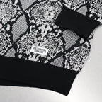 PYTHON KNIT POLO SHIRT #WHITE [23FW-WMK-KN21]