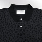 LEOPARD KNIT POLO SHIRT #CHARCOAL [23FW-WMK-KN20]