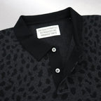 LEOPARD KNIT POLO SHIRT #CHARCOAL [23FW-WMK-KN20]