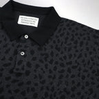 LEOPARD KNIT POLO SHIRT #CHARCOAL [23FW-WMK-KN20]