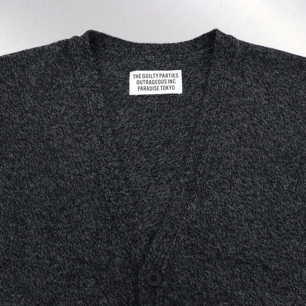 CLASSIC CARDIGAN -TYPE 1- #CHARCOAL [23FW-WMK-KN03]