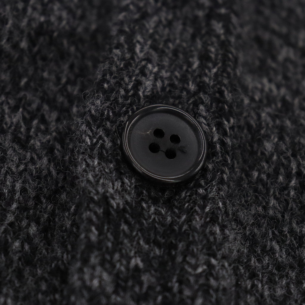 CLASSIC CARDIGAN -TYPE 1- #CHARCOAL [23FW-WMK-KN03]