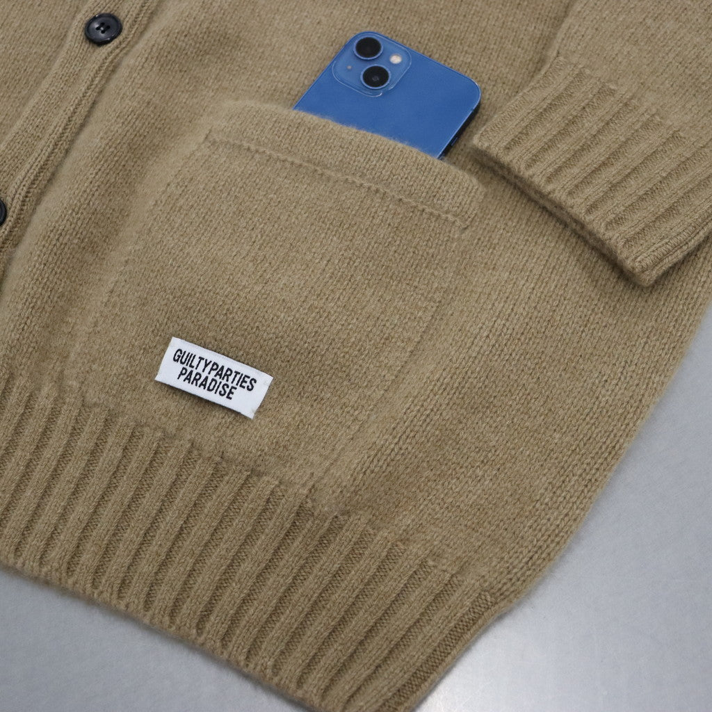 CLASSIC CARDIGAN -TYPE 1- #BEIGE [23FW-WMK-KN03]