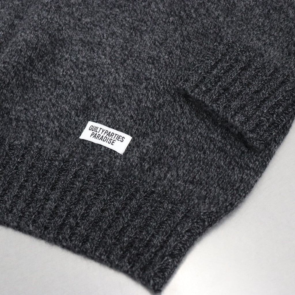 CLASSIC CREW NECK SWEATER -TYPE 1- #CHARCOAL [23FW-WMK-KN01]
