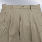 DOUBLE PLEATED CHINO TROUSERS #BEIGE [23FW-WMP-PT01]