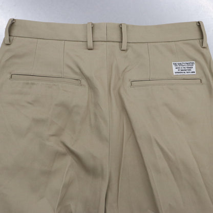 DOUBLE PLEATED CHINO TROUSERS #BEIGE [23FW-WMP-PT01]