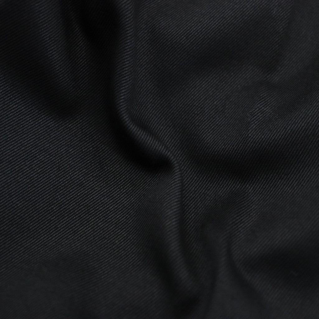 DOUBLE PLEATED CHINO TROUSERS #BLACK [23FW-WMP-PT01]