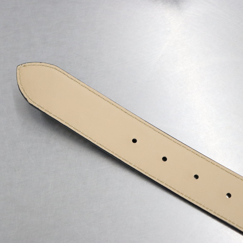 PYTHON LEATHER BELT #WHITE [WMGP-BL01]