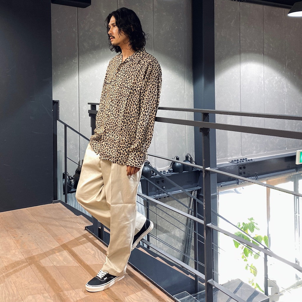 HAWAIIAN SHIRT L/S -TYPE 5- #BEIGE [23FW-WMS-HI08] - cocorozashi