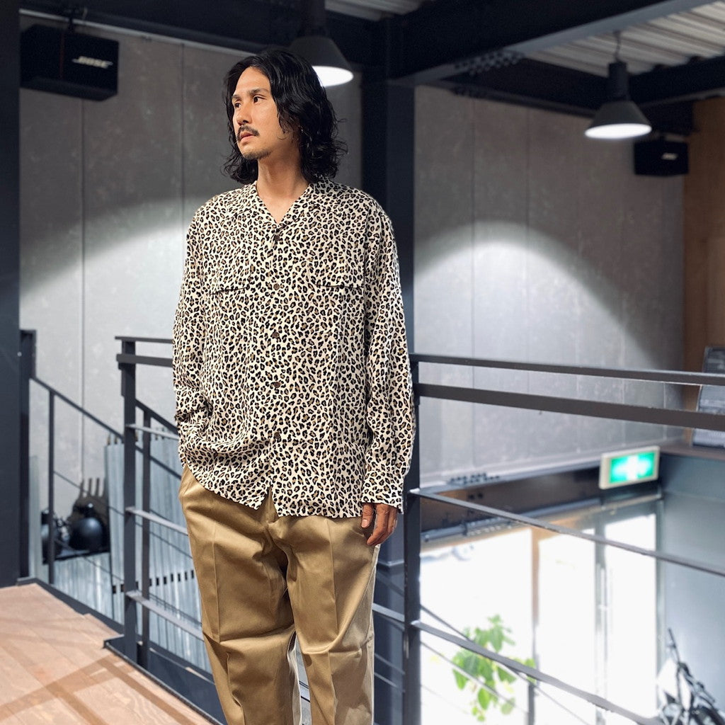 HAWAIIAN SHIRT L/S -TYPE 5- #WHITE [23FW-WMS-HI08]
