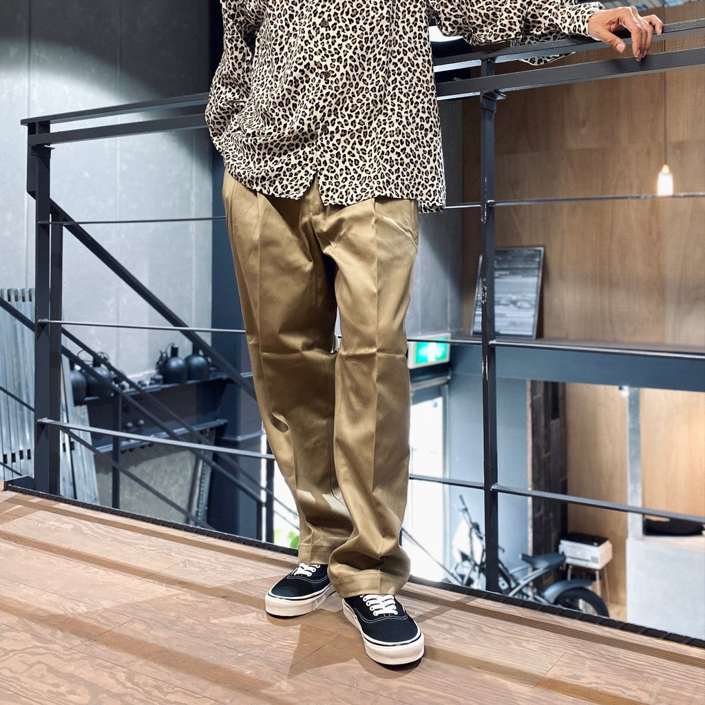 DOUBLE PLEATED CHINO TROUSERS #BEIGE [23FW-WMP-PT01]