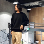 CLASSIC CREW NECK SWEATER -TYPE 1- #BLACK [23FW-WMK-KN01]