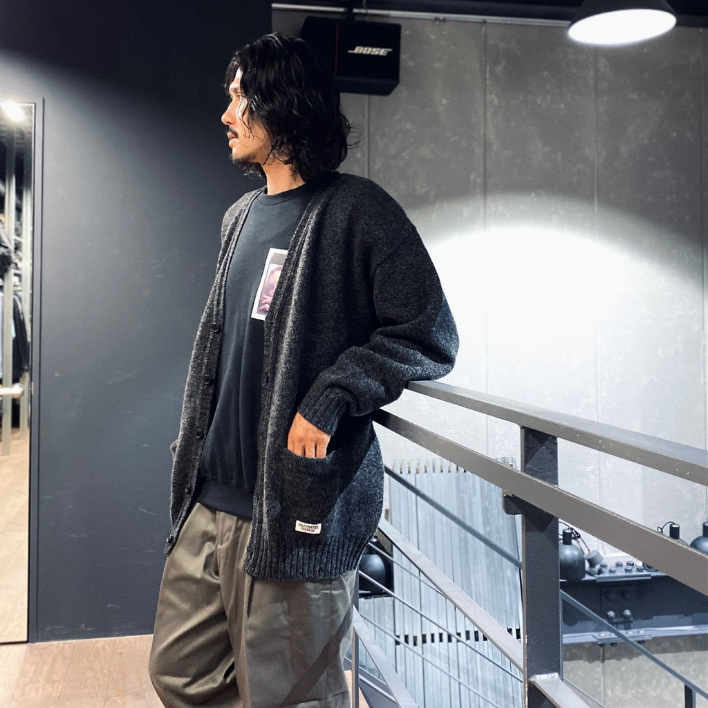 CLASSIC CARDIGAN -TYPE 1- #CHARCOAL [23FW-WMK-KN03]