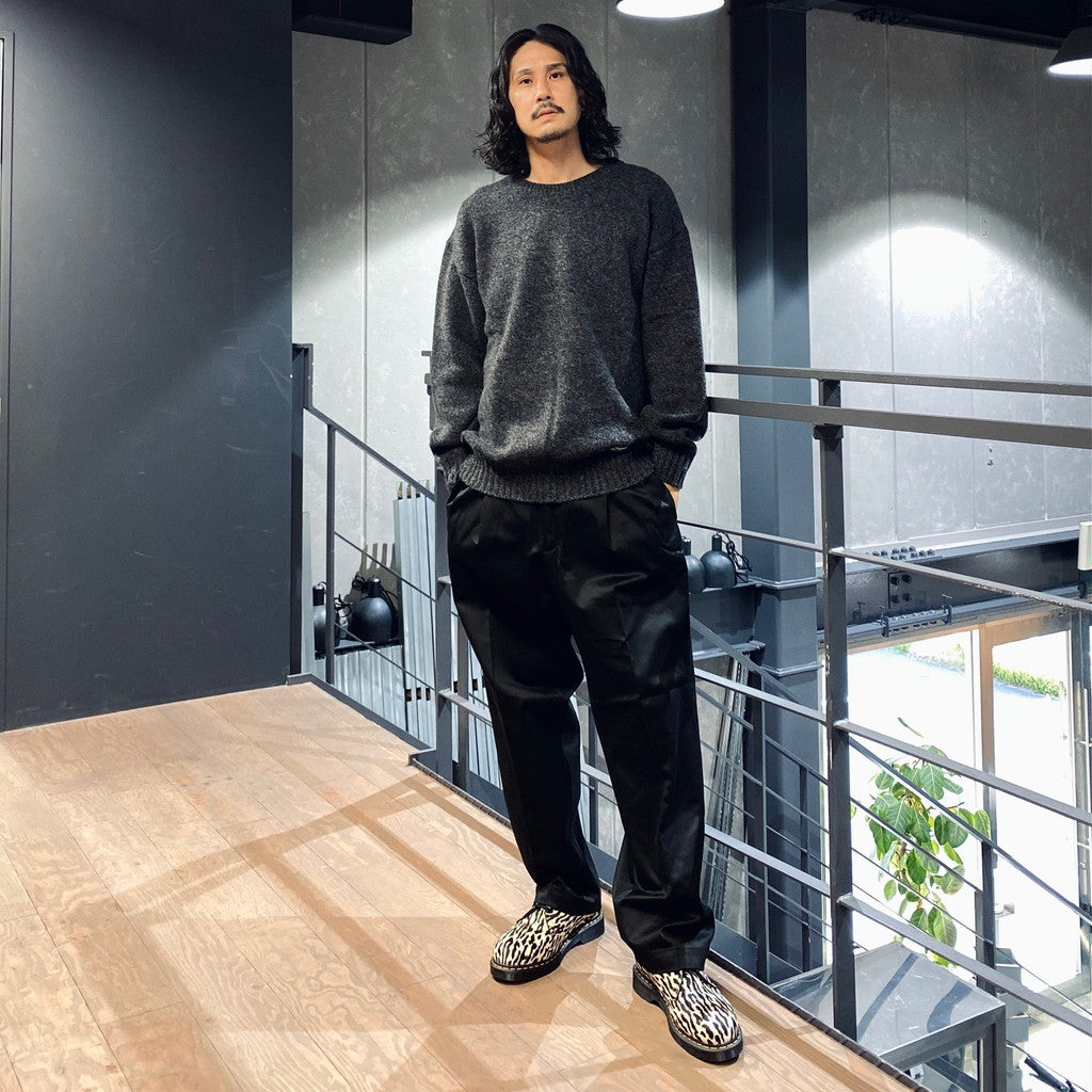 CLASSIC CREW NECK SWEATER -TYPE 1- #CHARCOAL [23FW-WMK-KN01