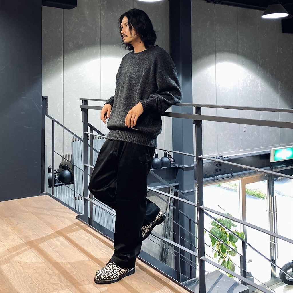 CLASSIC CREW NECK SWEATER -TYPE 1- #CHARCOAL [23FW-WMK-KN01] – cocorozashi