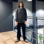 DOUBLE PLEATED CHINO TROUSERS #BLACK [23FW-WMP-PT01]