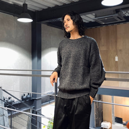 CLASSIC CREW NECK SWEATER -TYPE 1- #CHARCOAL [23FW-WMK-KN01]