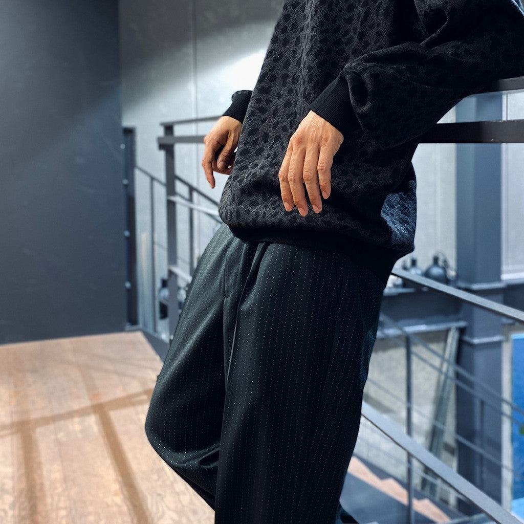 PLEATED TROUSERS -TYPE 2- #GREEN [23FWE-WMP-TR04] – cocorozashi