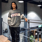 我他媽的問題圓領針織衫 #灰色 [SC2320-KN11]