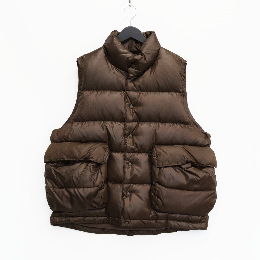 TECH BACKPACKER DOWN VEST #BROWN [BW-24023W] – cocorozashi