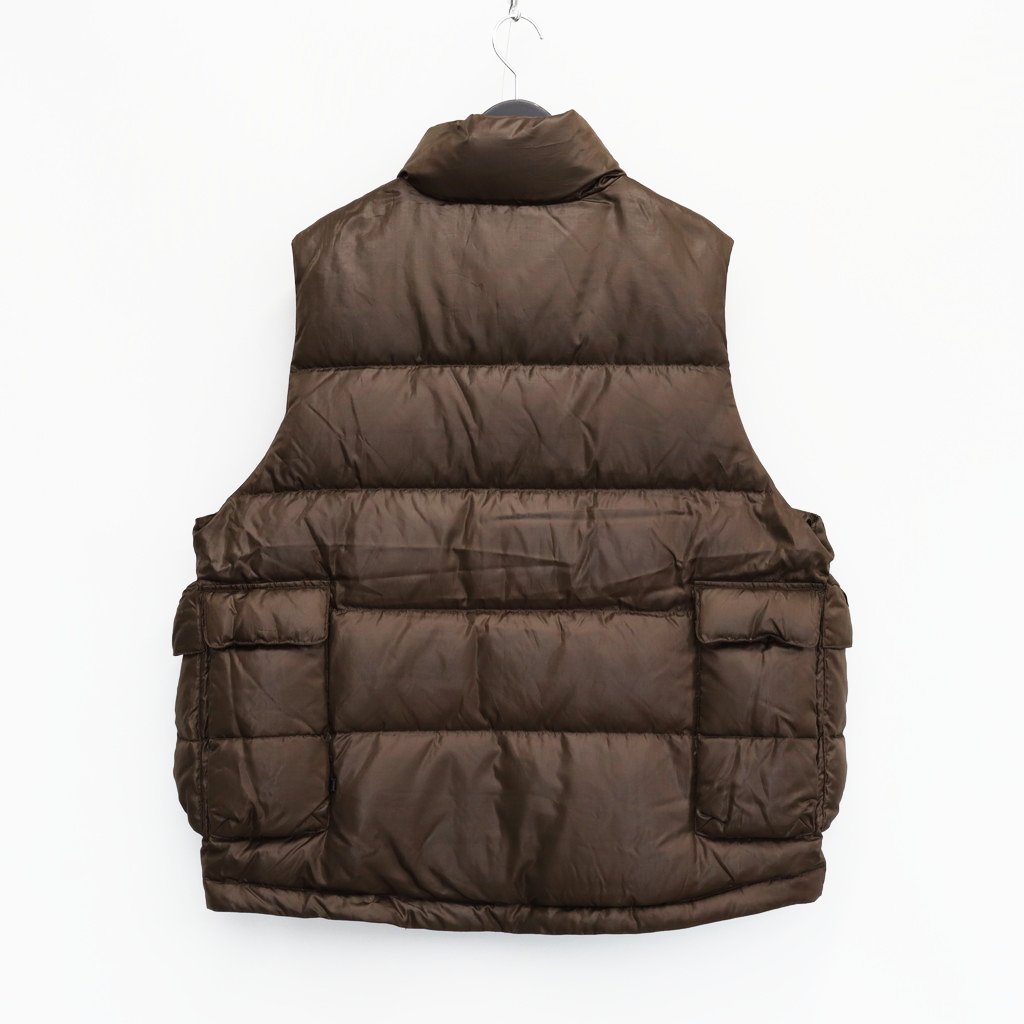 TECH BACKPACKER DOWN VEST #BROWN [BW-24023W] – cocorozashi