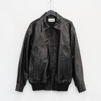 LEATHER JACKET #BLACK [23FW-WMO-BL01]