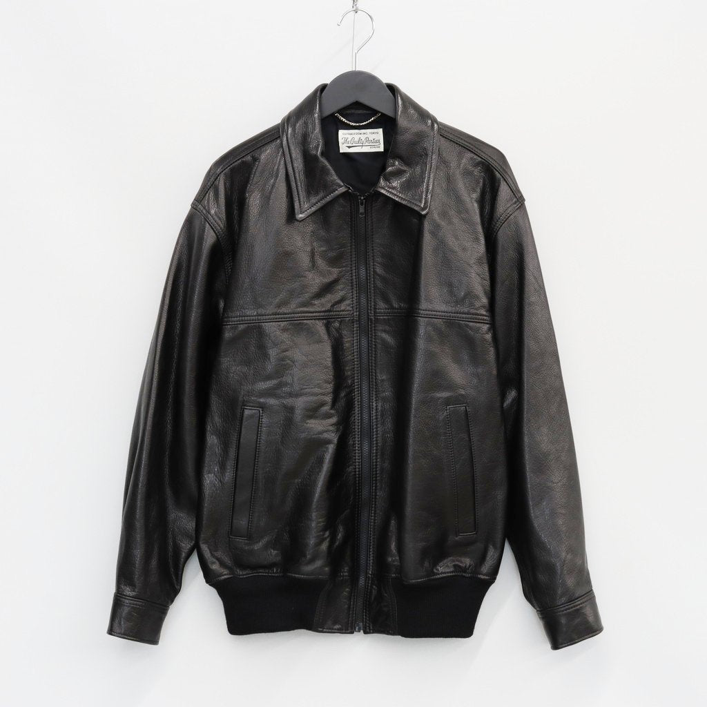 LEATHER JACKET #BLACK [23FW-WMO-BL01]