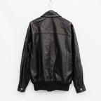 LEATHER JACKET #BLACK [23FW-WMO-BL01]