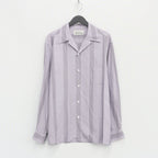 STRIPED OPEN COLLAR SHIRT L/S -TYPE 1- #PURPLE [23FW-WMS-OC05]