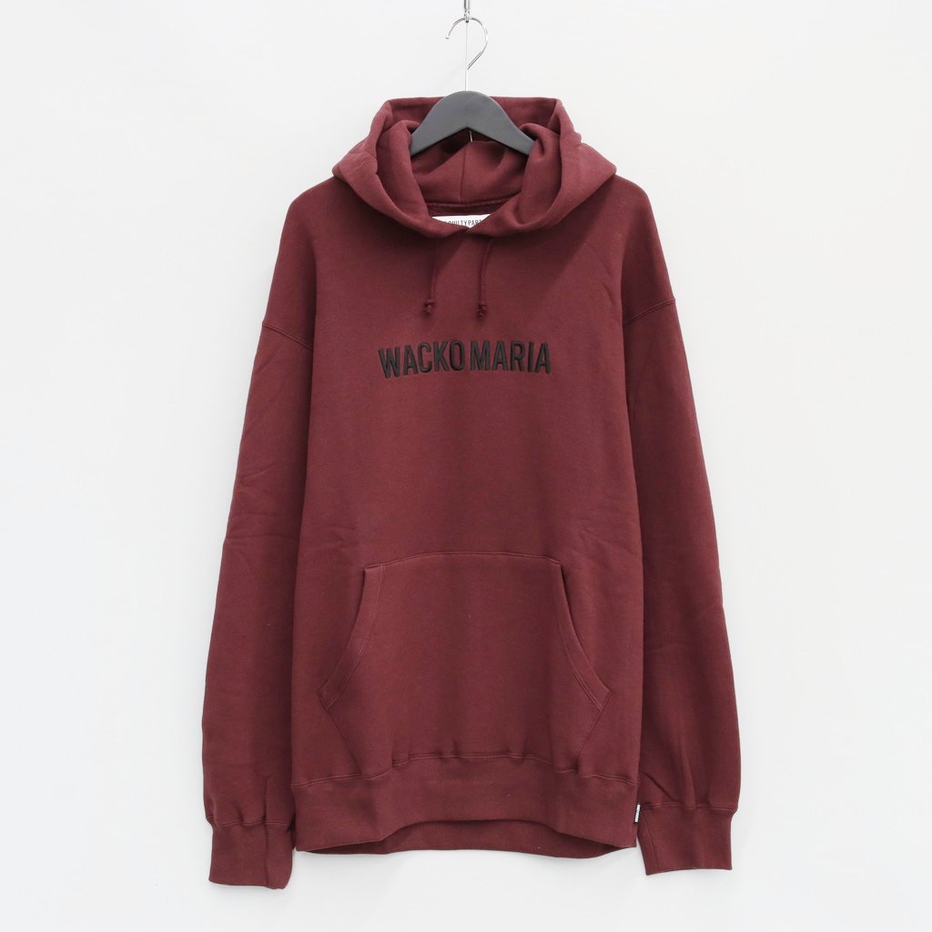 MIDDLE WEIGHT PULLOVER HOODED SWEAT SHIRT #BURGUNDY [23FW-WMC-SS07]
