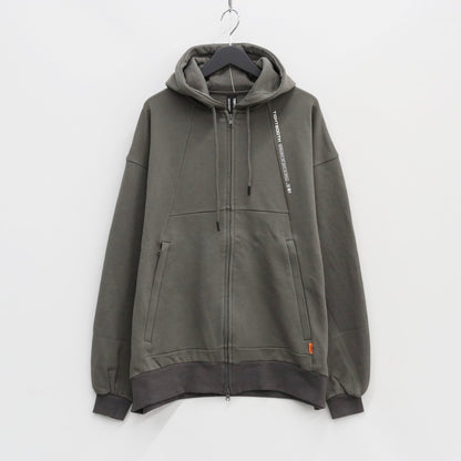 PYRAMID ZIP HOODIE #CHARCOAL [FW23-SW02]