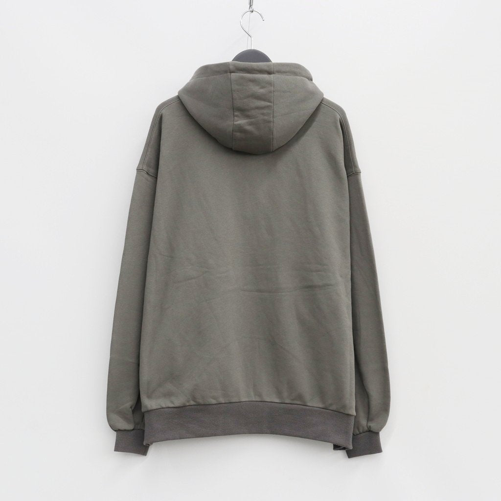PYRAMID ZIP HOODIE #CHARCOAL [FW23-SW02]