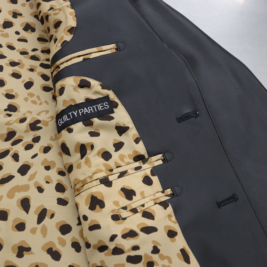 LEATHER SINGLE BREASTED JACKET -TYPE 2- #BLACK [23FW-WMO-JK02]