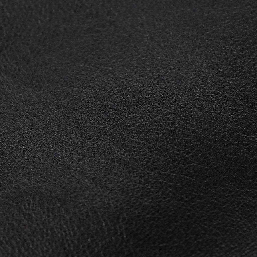 LEATHER SINGLE BREASTED JACKET -TYPE 2- #BLACK [23FW-WMO-JK02]