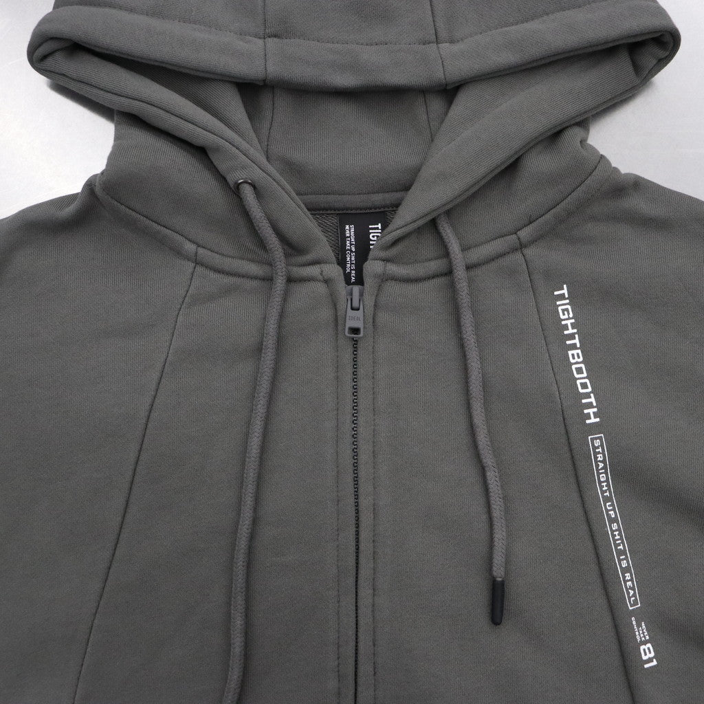 PYRAMID ZIP HOODIE #CHARCOAL [FW23-SW02]