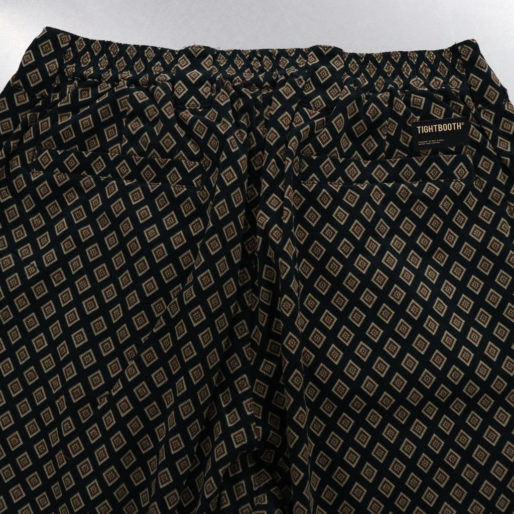 RHOMBUS CORDUROY BAGGY SLACKS #BLACK [FW23-B05]
