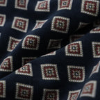 RHOMBUS CORDUROY BAGGY SLACKS #BLACK [FW23-B05]