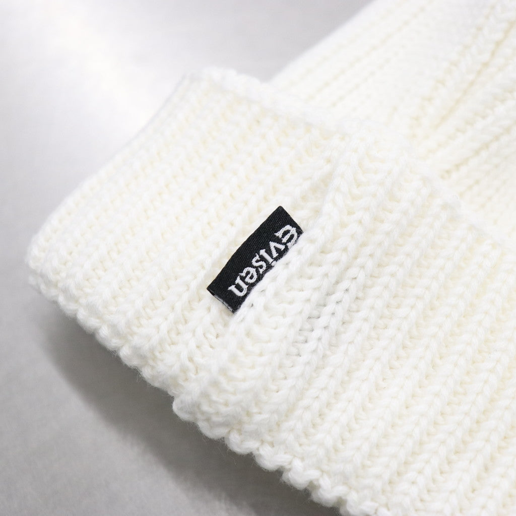 E LOGO BEANIE #WHITE [FW23-H09]