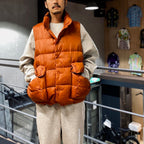 TECH BACKPACKER DOWN VEST #D-ORANGE [BW-24023W]