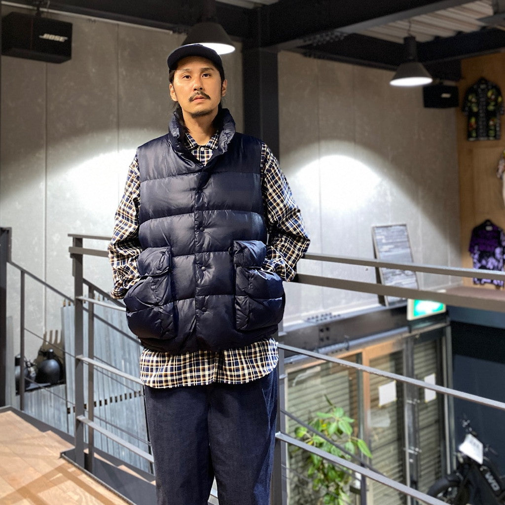 科技背包客羽絨背心 #D-海軍藍 [BW-24023W]